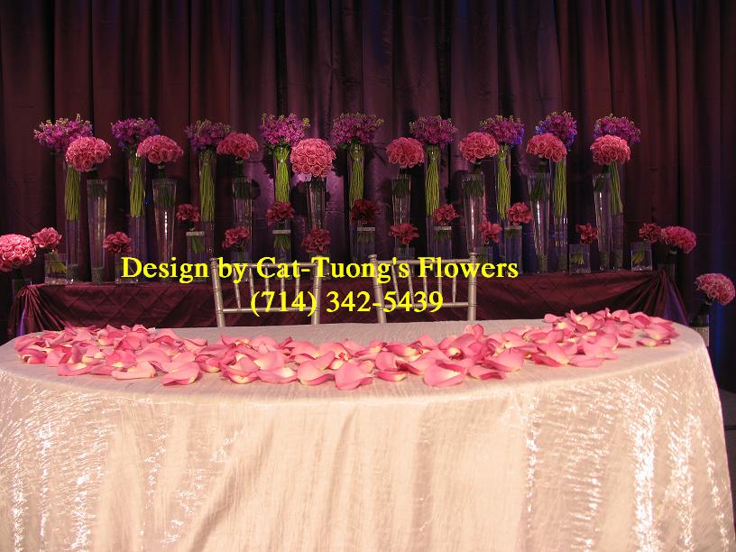 Cat Tuong Flowers Orange County Santa Ana Wedding Decorations Receptions