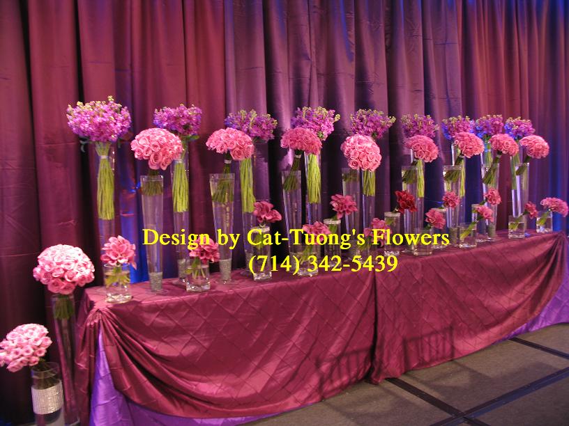 Cat Tuong Flowers Orange County Santa Ana Wedding Decorations Receptions