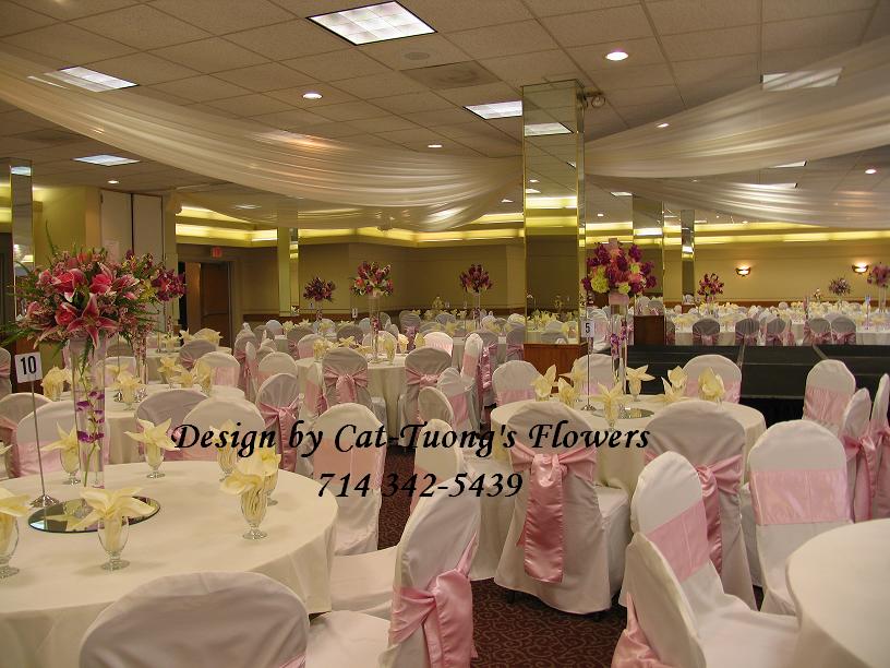 Cat Tuong Flowers Orange County Santa Ana Wedding Decorations Ceiling Draping