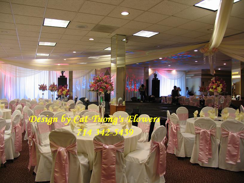 Cat Tuong Flowers Orange County Santa Ana Wedding Decorations Ceiling Draping