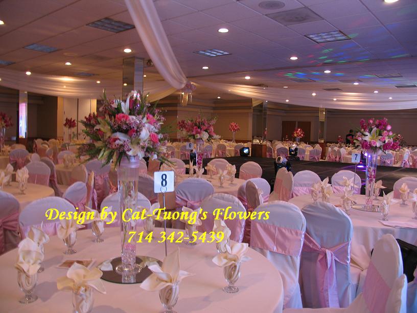 Cat Tuong Flowers Orange County Santa Ana Wedding Decorations Ceiling Draping