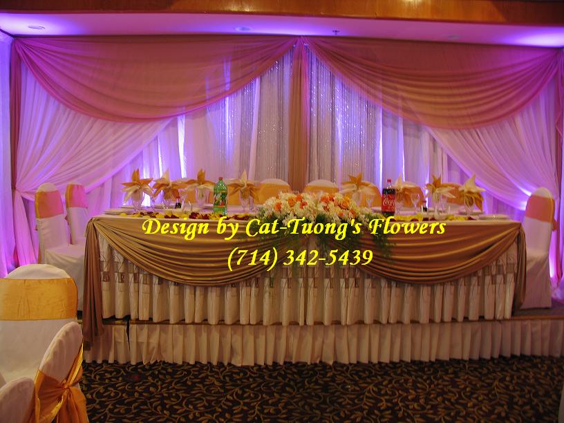 Little Saigon Cat Tuong Flowers Orange County Santa Ana Wedding Decorations Receptions