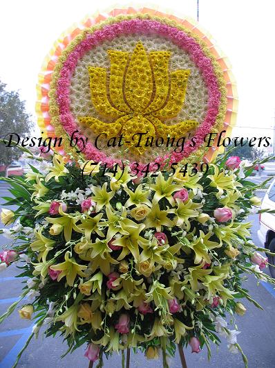 Cat Tuong Flowers Orange County Santa Ana Funeral Arrangement Lotus Hoa Sen