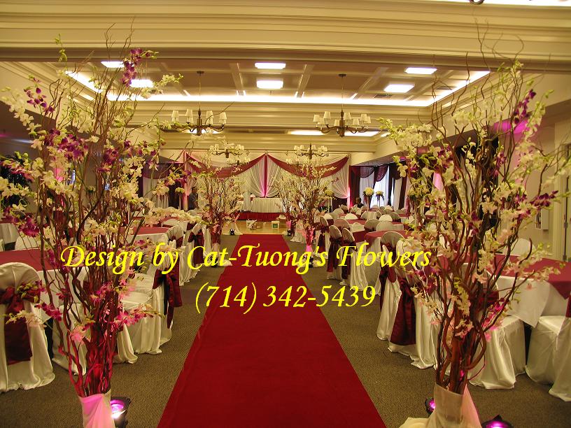 Cat Tuong Flowers Orange County Santa Ana Wedding Decorations Receptions