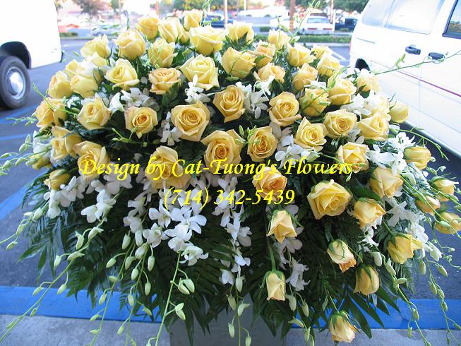 Cat Tuong Flowers Orange County Santa Ana Funeral Arrangement