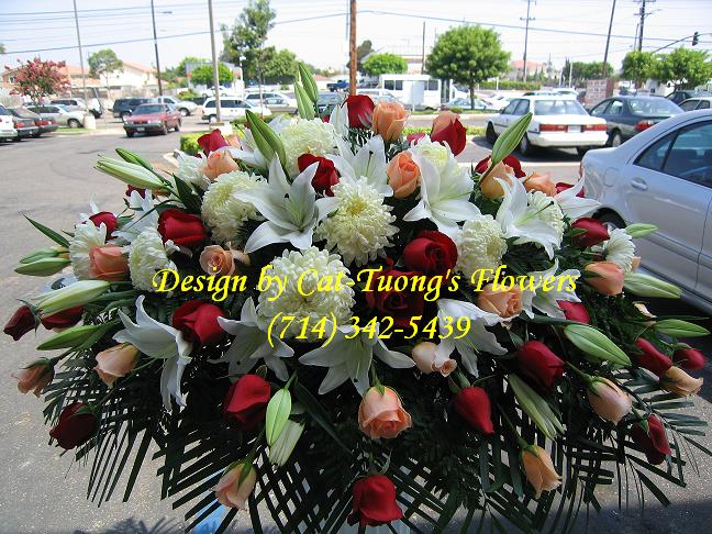 Cat Tuong Flowers Orange County Santa Ana Funeral Arrangement