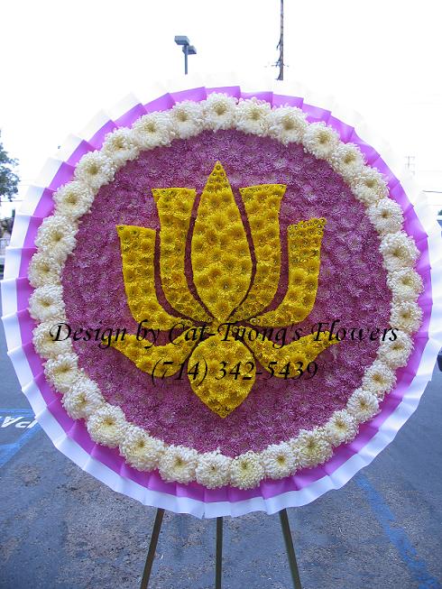 Cat Tuong Flowers Orange County Santa Ana Funeral Arrangement Lotus Hoa Sen