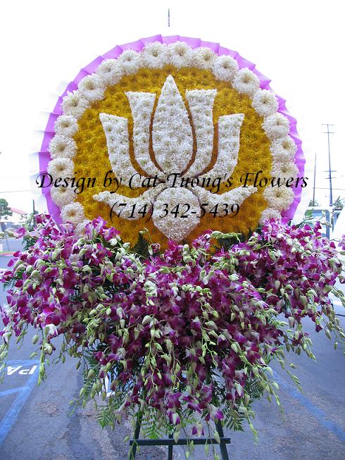 Cat Tuong Flowers Orange County Santa Ana Funeral Arrangement Lotus Hoa Sen