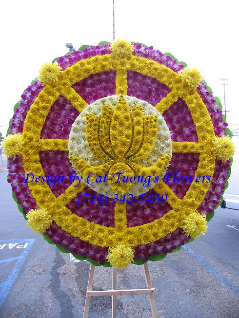 Cat Tuong Flowers Orange County Santa Ana Funeral Arrangement Lotus Hoa Sen