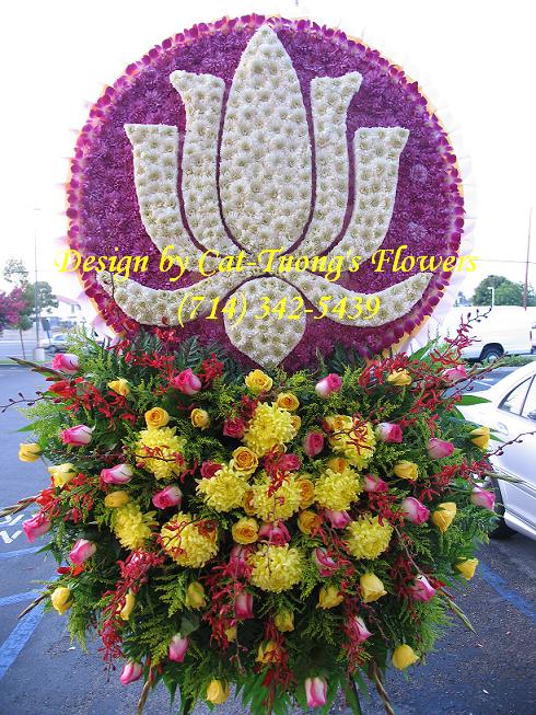 Cat Tuong Flowers Orange County Santa Ana Funeral Arrangement Lotus Hoa Sen