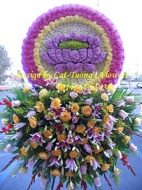 Cat Tuong Flowers Orange County Santa Ana Funeral Arrangement Lotus Hoa Sen