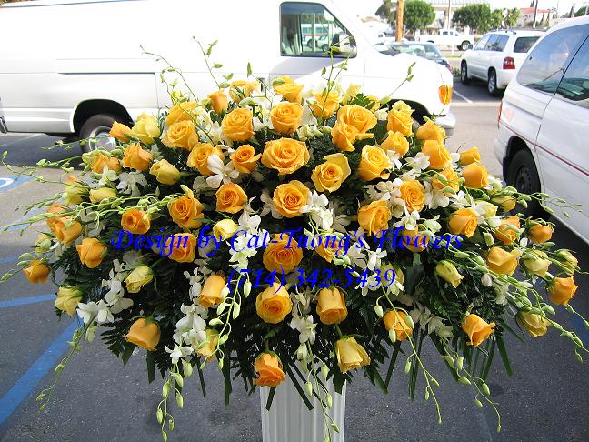 Cat Tuong Flowers Orange County Santa Ana Funeral Arrangement