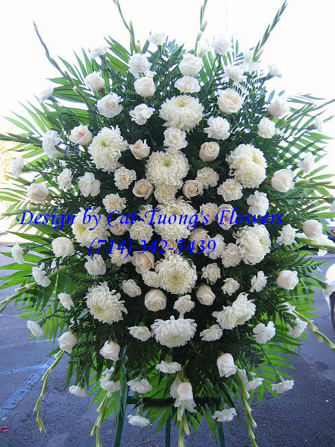 Cat Tuong Flowers Orange County Santa Ana Funeral Arrangement Sprays