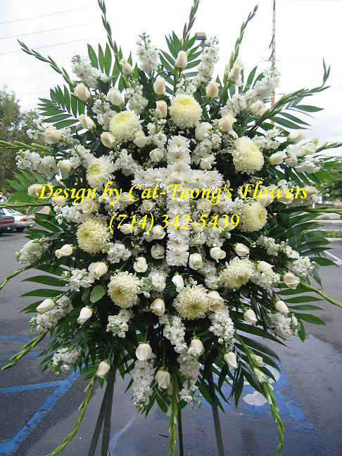 Cat Tuong Flowers Orange County Santa Ana Funeral Arrangement Sprays