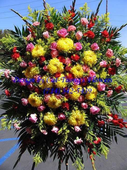 Cat Tuong Flowers Orange County Santa Ana Funeral Arrangement Sprays