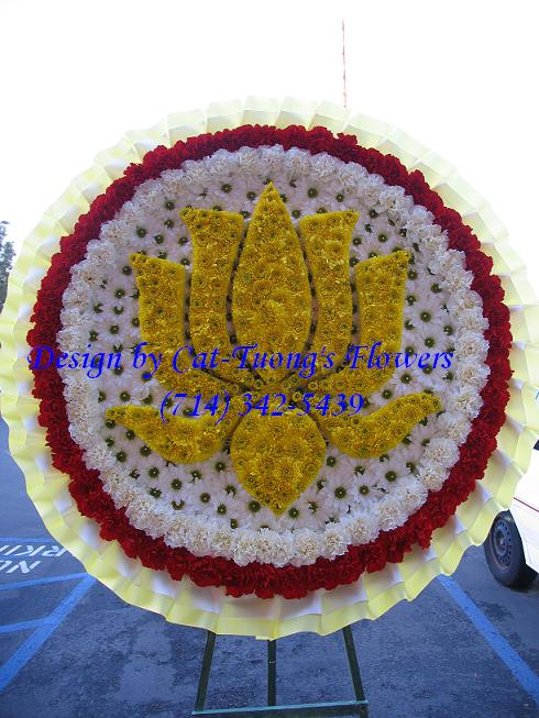 Cat Tuong Flowers Orange County Santa Ana Funeral Arrangement Lotus Hoa Sen