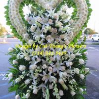 Cat Tuong Flowers Orange County Santa Ana Funeral Arrangement Heart