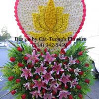 Cat Tuong Flowers Orange County Santa Ana Funeral Arrangement Lotus Hoa Sen