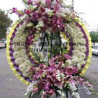 Cat Tuong Flowers Orange County Santa Ana Funeral Arrangement Wreaths