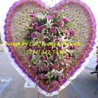 Cat Tuong Flowers Orange County Santa Ana Funeral Arrangement Heart