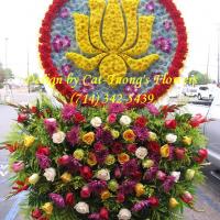 Cat Tuong Flowers Orange County Santa Ana Funeral Arrangement Lotus Hoa Sen