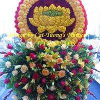 Cat Tuong Flowers Orange County Santa Ana Funeral Arrangement Lotus Hoa Sen