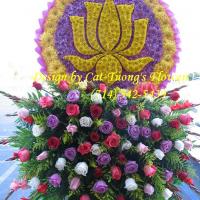 Cat Tuong Flowers Orange County Santa Ana Funeral Arrangement Lotus Hoa Sen