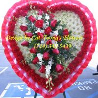 Cat Tuong Flowers Orange County Santa Ana Funeral Arrangement Heart