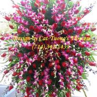 Cat Tuong Flowers Orange County Santa Ana Funeral Arrangement Sprays