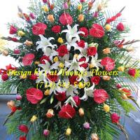 Cat Tuong Flowers Orange County Santa Ana Funeral Arrangement Sprays