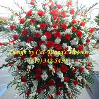 Cat Tuong Flowers Orange County Santa Ana Funeral Arrangement Sprays