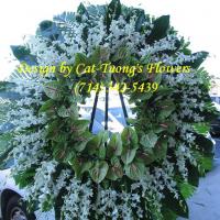 Cat Tuong Flowers Orange County Santa Ana Funeral Arrangement Wreath