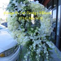 Cat Tuong Flowers Orange County Santa Ana Funeral Arrangement Wreath