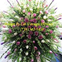 Cat Tuong Flowers Orange County Santa Ana Funeral Arrangement Sprays