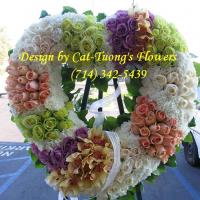 Cat Tuong Flowers Orange County Santa Ana Funeral Arrangement Heart