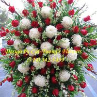 Cat Tuong Flowers Orange County Santa Ana Funeral Arrangement Sprays