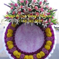 Cat Tuong Flowers Orange County Santa Ana Funeral Arrangement Wreath